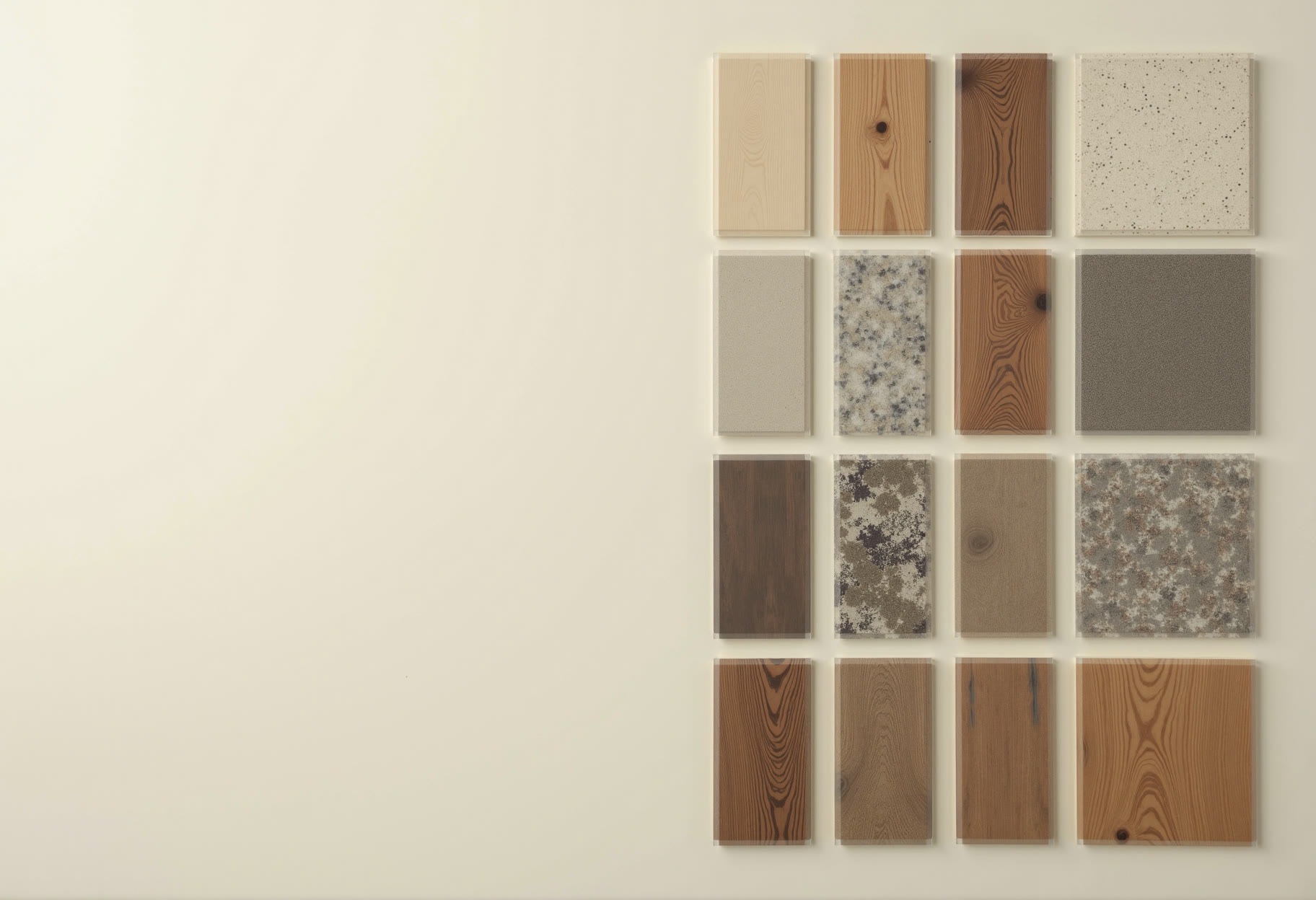 Plank samples, sorted by tone